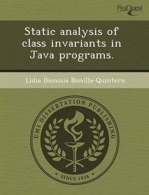 Static Analysis of Class Invariants in Java Programs