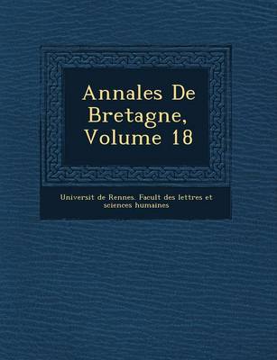 Annales de Bretagne, Volume 18