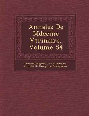 Annales de M Decine V T Rinaire, Volume 54