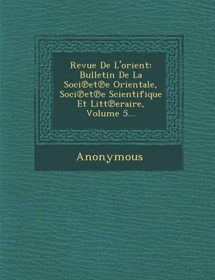 Revue de L'Orient