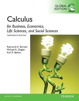 Calculus for Business, Economics. Life Sciences and Social Sciences, OLP with eText, Global Edition