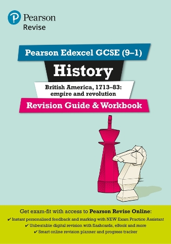 Pearson REVISE Edexcel GCSE History British America Revision Guide and Workbook incl. online revision - for 2026, 2027 exams