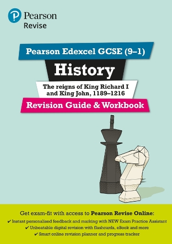 Pearson REVISE Edexcel GCSE History King Richard I and King John Revision Guide and Workbook incl. online revision - for 2025 exams