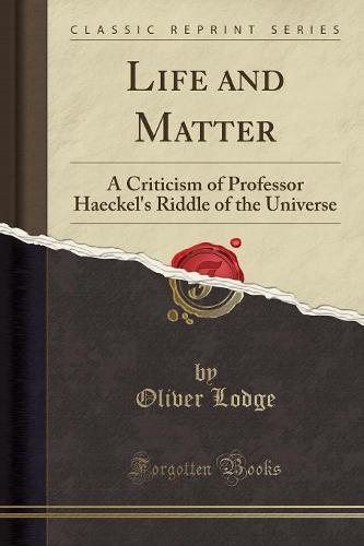 Life and Matter