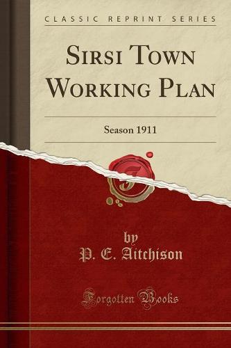 Sirsi Town Working Plan
