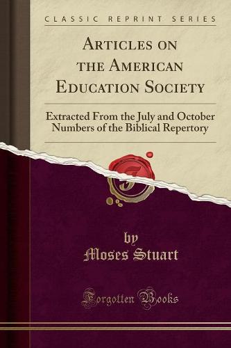 Articles on the American Education Society