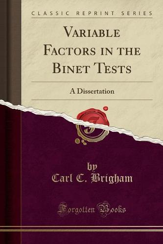 Variable Factors in the Binet Tests