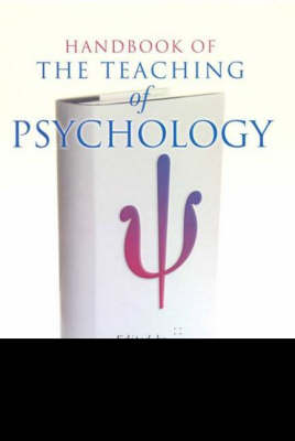 Handbook of the Teaching of Psychology