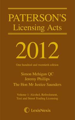 Paterson's Licensing Acts 2012