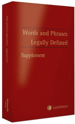 Words and Phrases Legally Defined 2012 Supplement