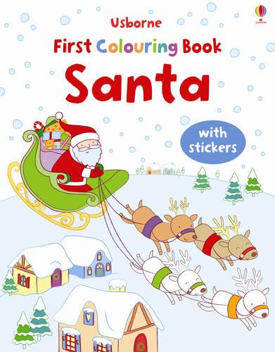 First Colouring Book Santa + stickers