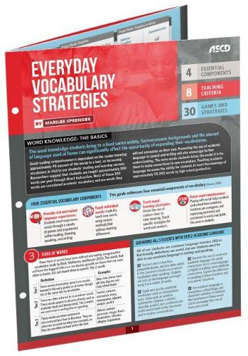 Everyday Vocabulary Strategies (Quick Reference Guide 25-Pack)