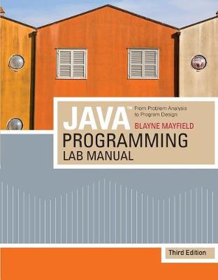 Lab Manual for Malik's Java(tm) Programming: From Problem Analysis to Program Design, 3rd