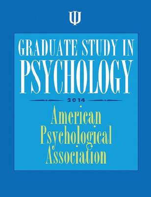 Graduate Study in Psychology 2014