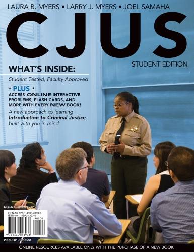CJUS (with Review Card and Criminal Justice CourseMate with eBook Printed Access Card)