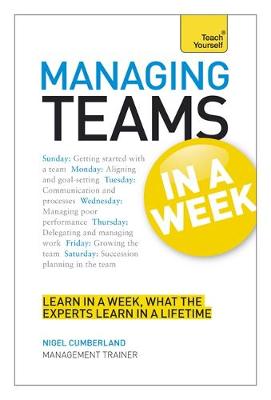 Managing Teams in a Week: Teach Yourself