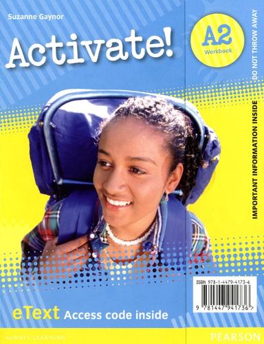 Activate! A2 Workbook eText Access Card