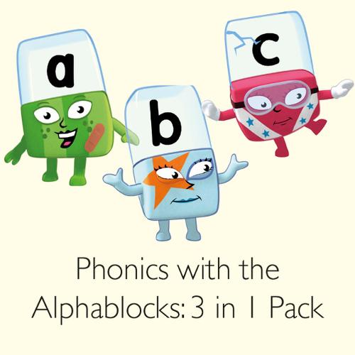 Phonics with the Alphablocks Multi-pack: Starting Phonics, Simple Phonics and Super Phonics for children age 3-5 (Contains 9 reading books, Alphablocks tiles, Alphablocks cards and parent guides)