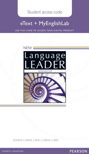 New Language Leader Advanced eText Access Card with MyEnglishLab Pack