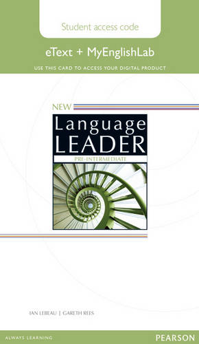 New Language Leader Pre-Intermediate eText Access Card with MyEnglishLab