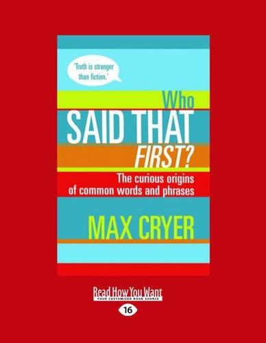 Who Said That First?
