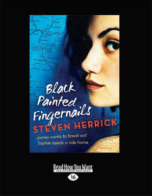 Black Painted Fingernails