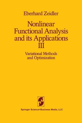 Nonlinear Functional Analysis and its Applications
