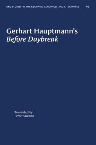 Gerhart Hauptmann's “Before Daybreak”