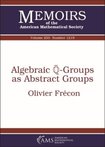 Algebraic $\overline {\mathbb {Q}}$-Groups As Abstract Groups