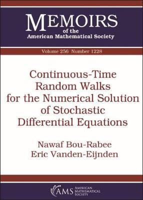 Continuous-Time Random Walks for the Numerical Solution of Stochastic Differential Equations