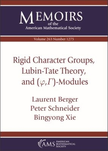 Rigid Character Groups, Lubin-Tate Theory, and $(\varphi ,\Gamma )$-Modules
