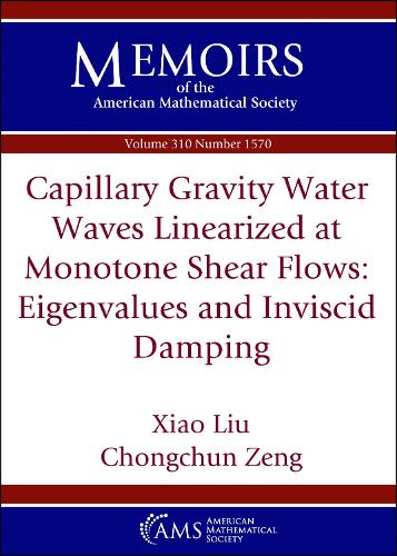 Capillary Gravity Water Waves Linearized at Monotone Shear Flows