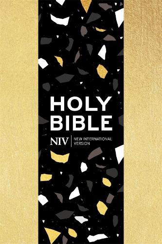 NIV Pocket Gold Terrazzo Soft-tone Bible with Zip