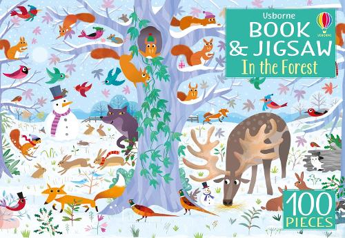 Usborne Book And Jigsaw In The Forest Black/White Extra
