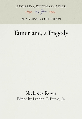 Tamerlane, a Tragedy