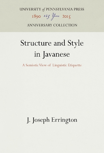Structure and Style in Javanese