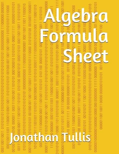 Algebra Formula Sheet