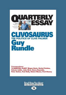 Quarterly Essay 56: Clivosaurus