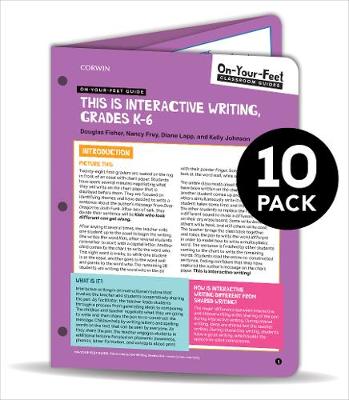 BUNDLE: Fisher: On-Your-Feet Guide: This is Interactive Writing: 10 Pack