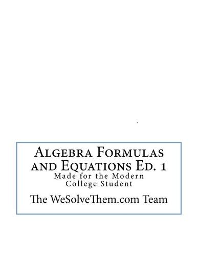 Algebra Formulas and Equations