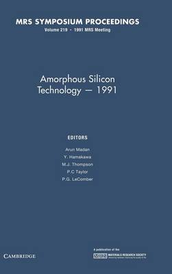 Amorphous Silicon Technology - 1991