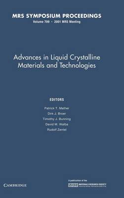 Advances in Liquid Crystalline Materials and Technologies: Volume 709
