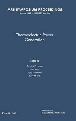 Thermoelectric Power Generation: Volume 1044