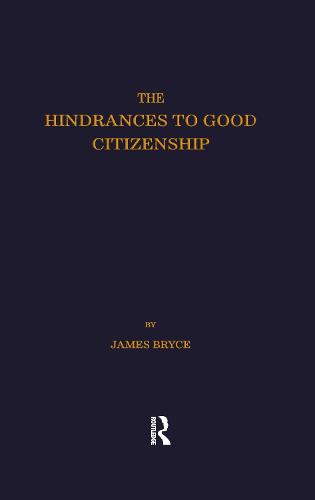 Hindrances to Good Citizenship