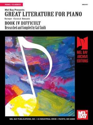 Great Literature For Piano Book 4 (Difficult)