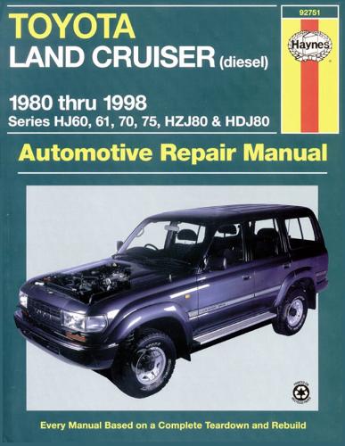 Toyota Land Cruiser Petrol & Diesel Australian Automotive Repair Manual