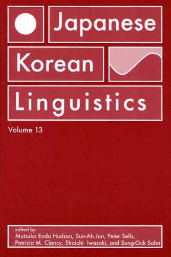 Japanese/Korean Linguistics, Volume 13