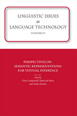 Linguistic Issues in Language Technology Vol 9