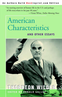 American Characteristics and Other Essays