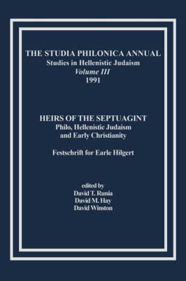 The Studia Philonica Annual, III, 1991